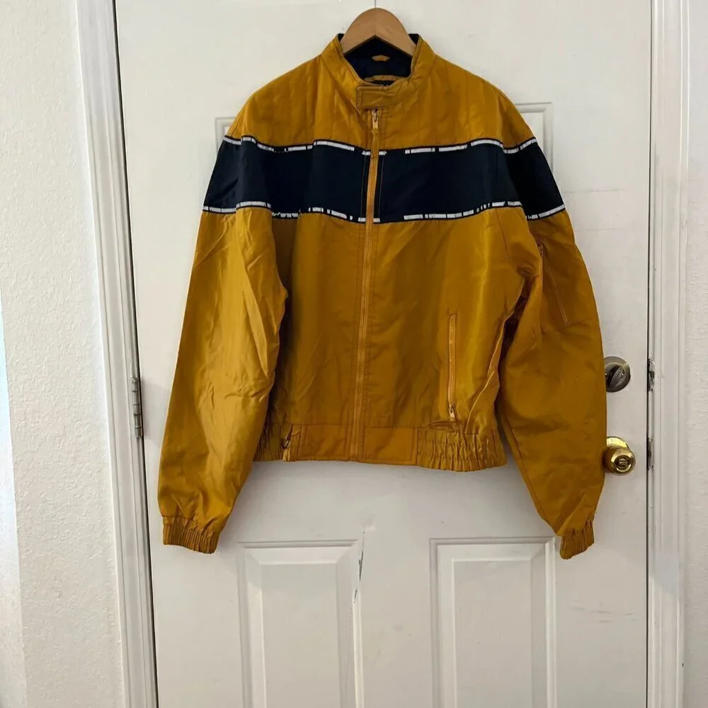 BD Biker Design Men's Yellow Waterproof Reflective Biker Jacket Sz XL